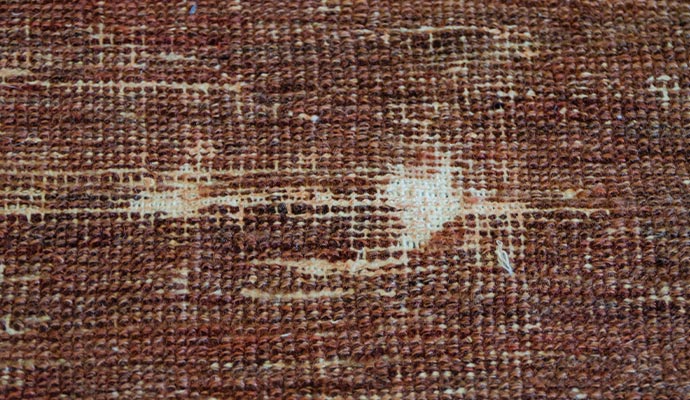 Damaged rug