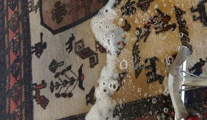 Gently Restore Your Bleach-Stained Rug