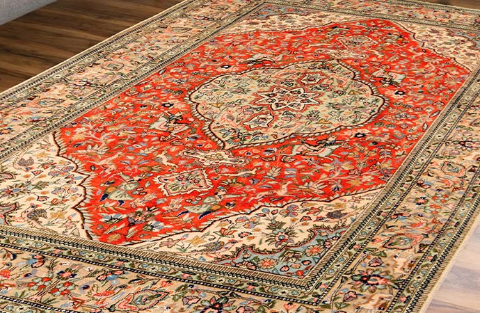 Beautiful red color rug
