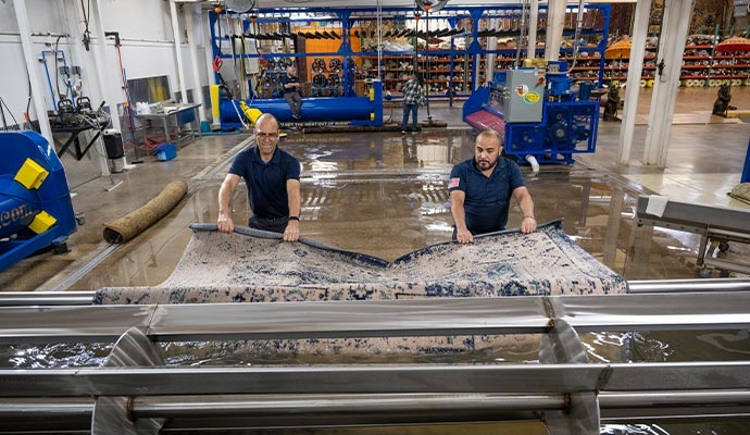 Industrial rug treatment