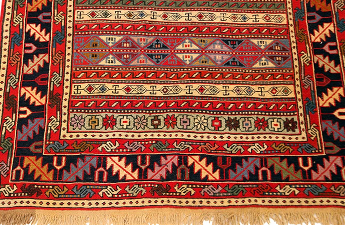 Colourful afghan rugs