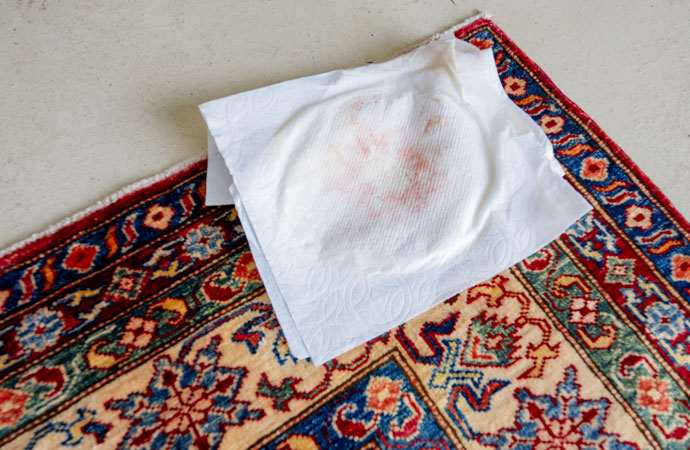Professional outdoor rug cleaning service