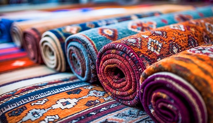 Rolled-rugs