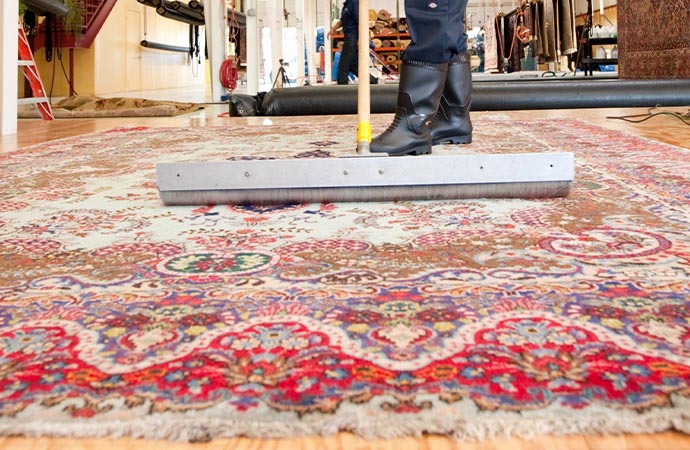Expert rug brushing services to refresh and revitalize your carpets for a clean and renewed look