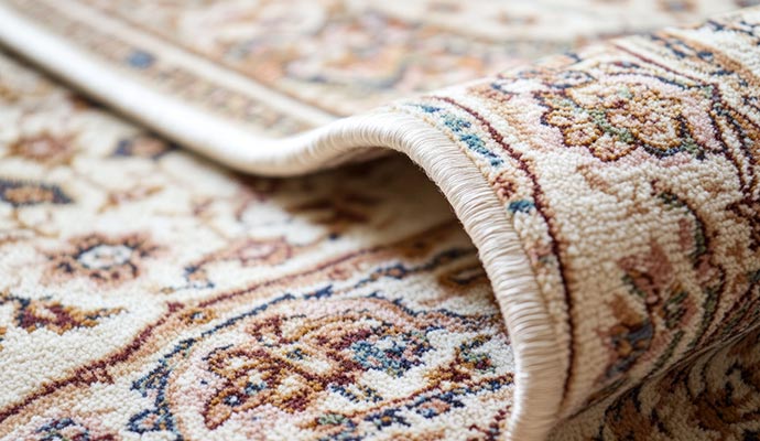 Rug edge serging Rug edge serging