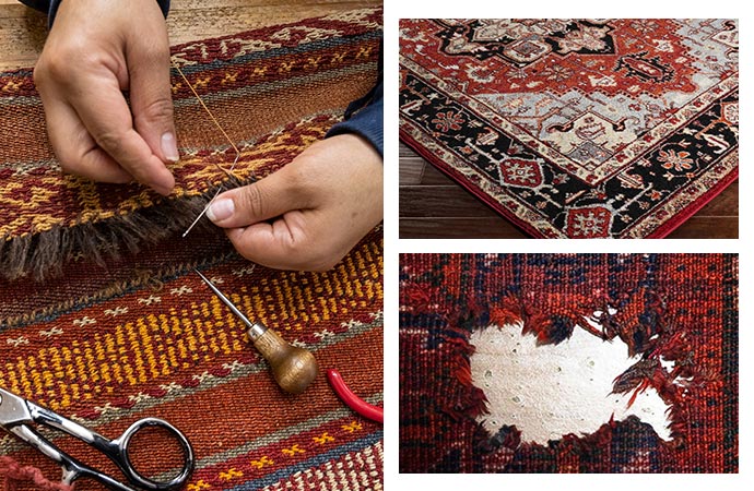 rug repairing and color correction services