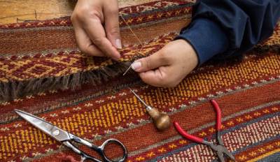 Professional rug hand reweaving and repairing services