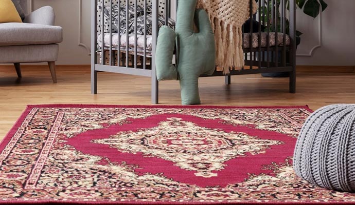 rug on floor