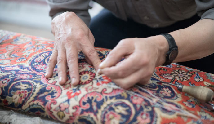 Professional rug repairing service